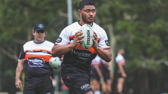 Tigers forward Stefano Utoikamanu. Picture: Wests Tigers