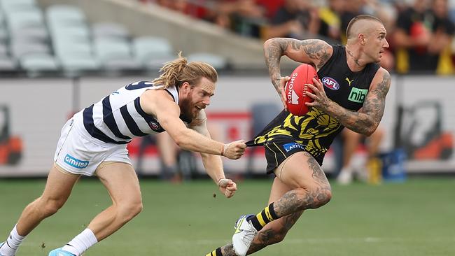 Dustin Martin looked fresh against the Cats. Picture: Graham Denholm/Getty Images