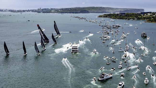 Thd start of the 2023 Rolex Sydney Hobart yacht race, Picture: Rolex/Andrea Francolini