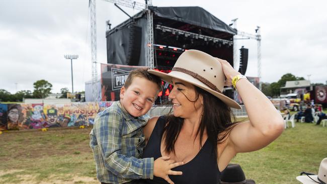 Chase and Sam Waller at Meatstock at Toowoomba Showgrounds, Saturday, April 9, 2022. Picture: Kevin Farmer