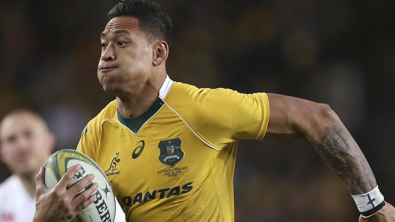 Israel Folau will end his international exile in July. Picture: AP Photo/Rick Rycroft, File