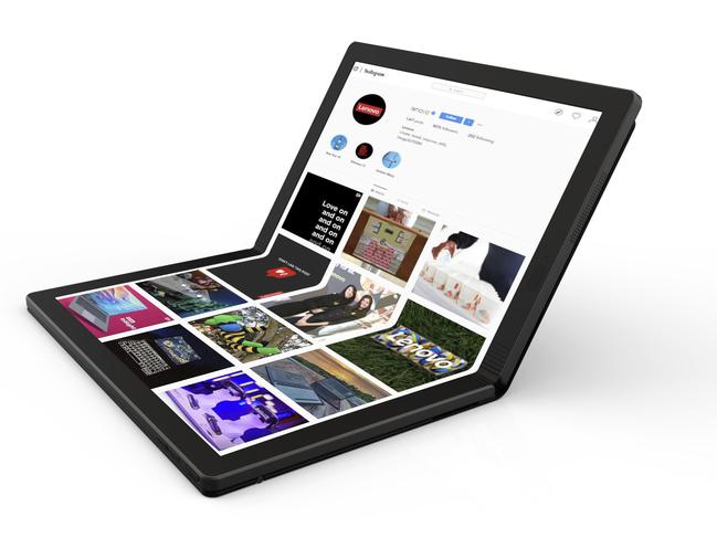 The foldable PC is the latest in the ThinkPad range. Picture: Lenovo