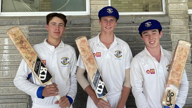 Will Nickelson, Ben Ferguson and Tom Wex of Marist College Ashgrove.