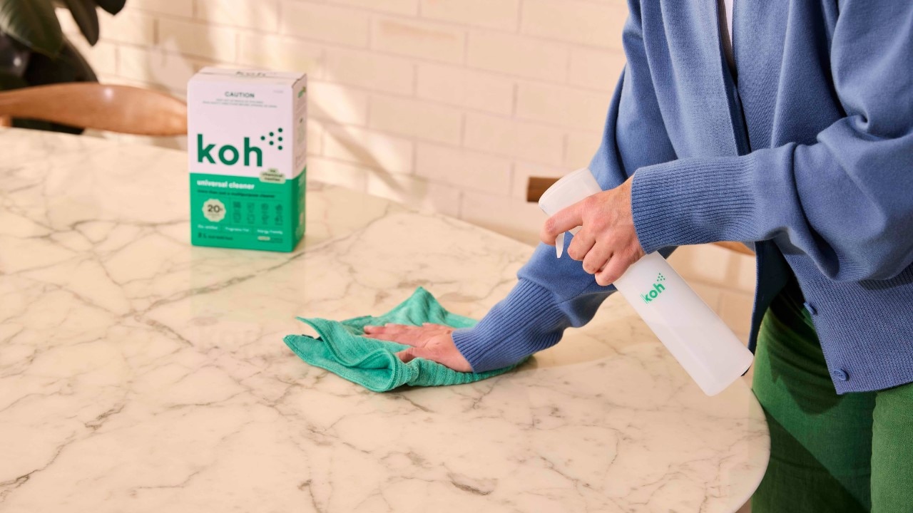 Cleaning with Koh is not only good for your home, but great for the environment. Picture: Koh