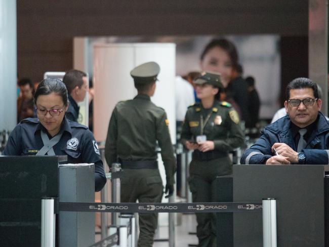 Immigration at Bogota International Airport. Picture: Joe Parkin Daniels (Cassandra)