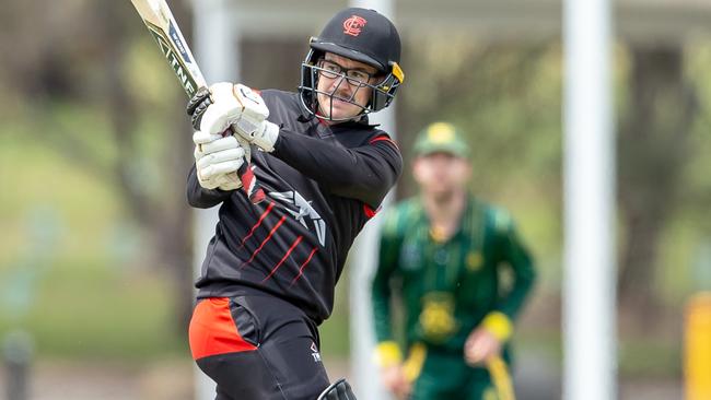 Aaron Ayre in action for Essendon during the Vic Super Slam. Picture: Arj Giese