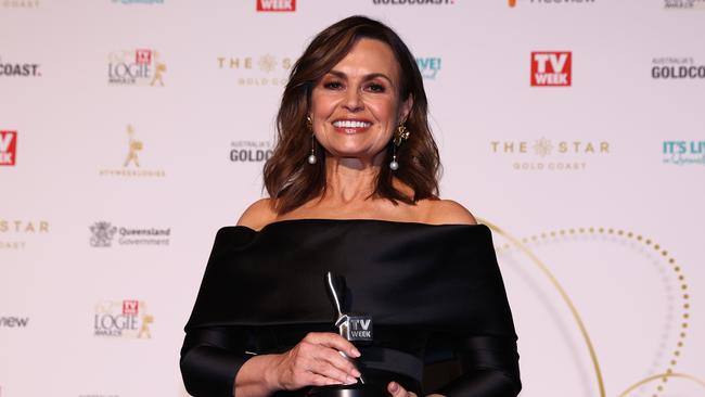 Lisa Wilkinson poses at the Logies.