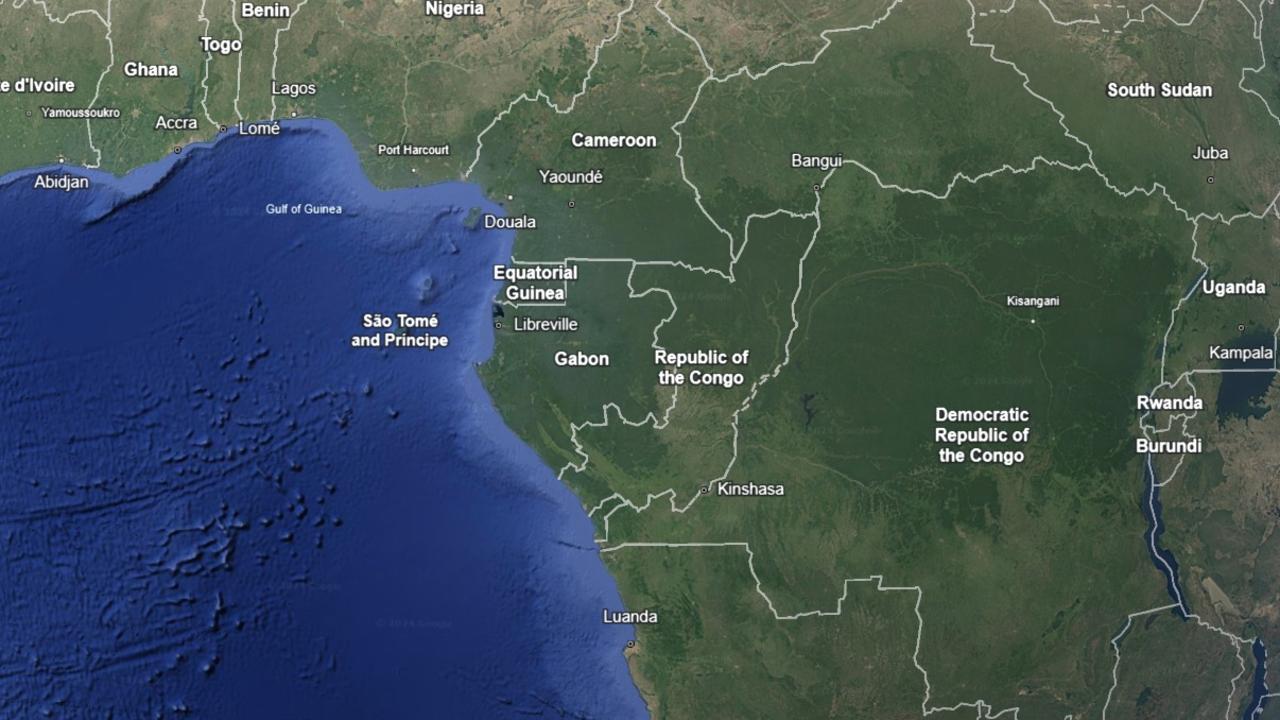 Equatorial Guinea is an oil-rich nation in Central Africa. Picture: Google Earth