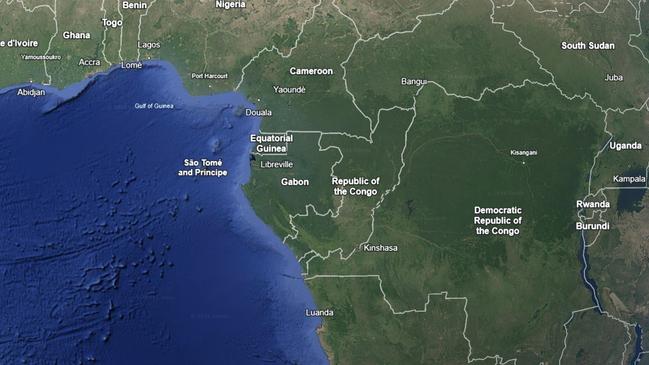 Equatorial Guinea is an oil-rich nation in Central Africa. Picture: Google Earth