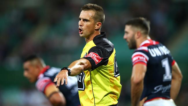 It was a rare positive weekend for NRL referees. Image: Cameron Spencer/Getty Images