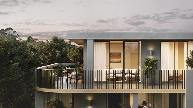 An artist's impression of penthouse apartment at Casa Delmar. Picture: Landmark Group