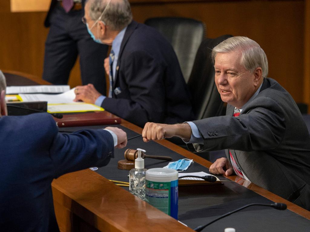 Lindsay Graham (R), said on television that Israel should threaten Iran. Picture: AFP