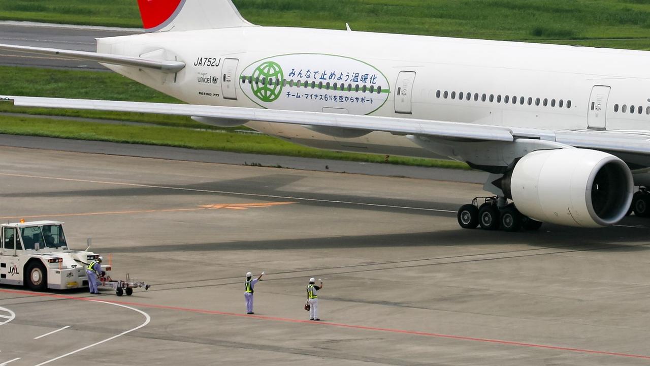 Mr Howie said no matter the weather conditions aircraft always got a wave goodbye in Japan. Picture: Darren Howie / Vortex Aviation Photography