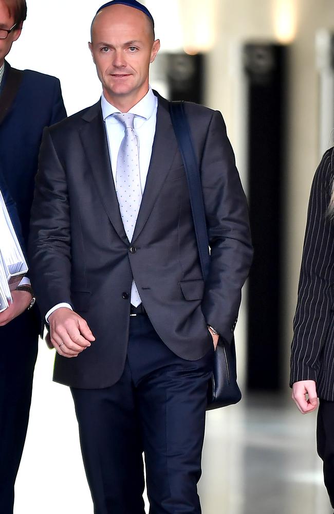 Dr William Braun leaves the Supreme court in Brisbane. Picture: NewsWire / John Gass