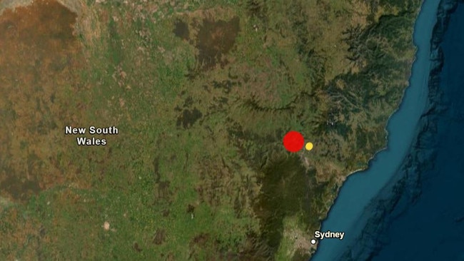 A magnitude 4.2 earthquake has been recorded in regional NSW on November 12, 2024 Picture: Geoscience Australia