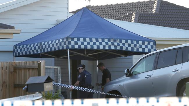 Police officers at a DV incident on the Gold Coast.