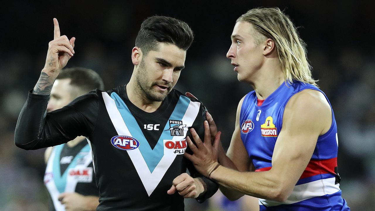 The Dogs are keen on Chad Wingard. Picture: SARAH REED