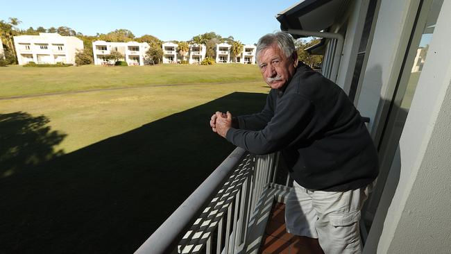 Villa owner Chris Shannon at the Palmer Coolum Resort. Picture: Lyndon Mechielsen