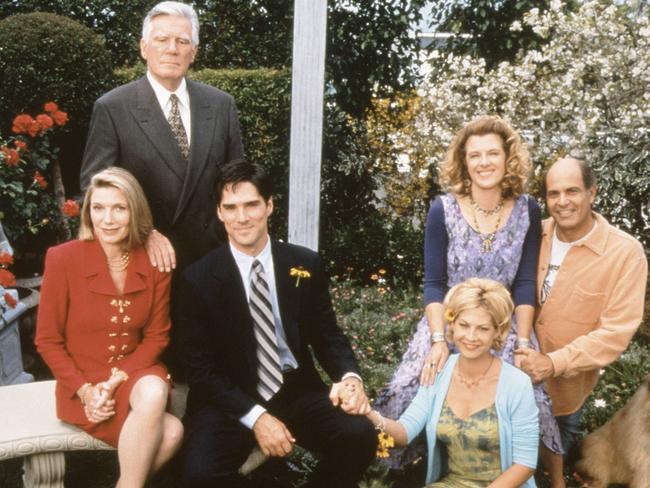 Rachins (right) was known for his role in the ‘90s sitcom Dharma &amp; Greg. Picture: Alamy