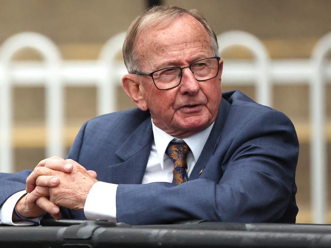 SYDNEY, AUSTRALIA - AUGUST 05: Former jockey and now trainer Ron Quinton looks on prior to  Race 5 Elite Sand & Soil during "Missile Stakes Day" - Sydney Racing at Rosehill Gardens on August 05, 2023 in Sydney, Australia. (Photo by Jeremy Ng/Getty Images)