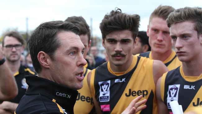 Craig McRae is seen as the big favourite for the Pies’ top job. Picture: David Crosling