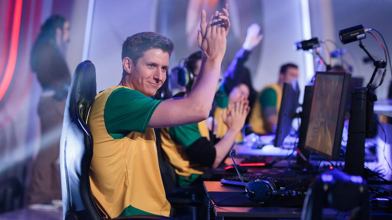 Scott 'Custa' Kennedy in action for Australia's Overwatch World Cup team. Photo: Robert Paul for Blizzard Entertainment