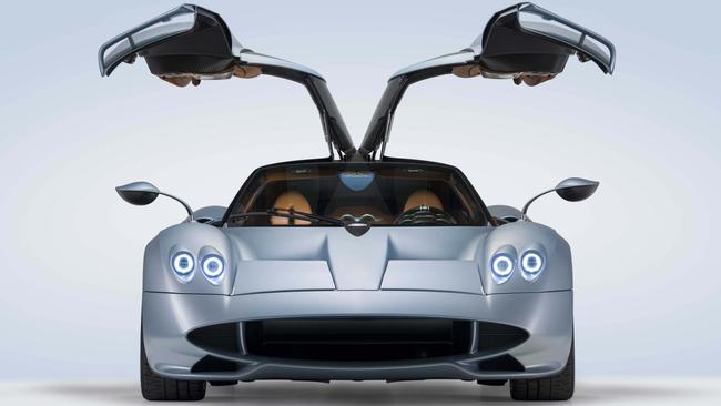 Gullwing doors will turn heads.