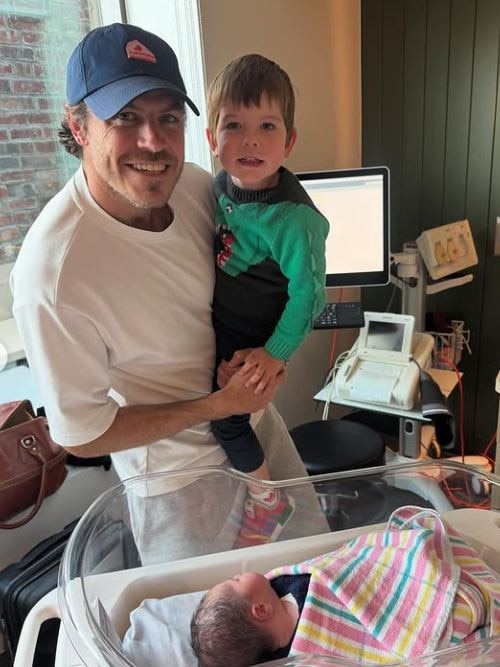 Ex-Cat Isaac Smith has shared new baby news via Instagram, announcing the arrival of son Pierce Laurence born May 4. Picture: Instagram