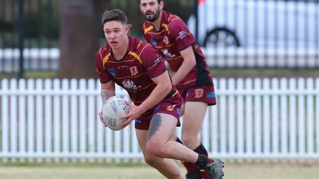 Ritchie Kilmister for Thirlmere Roosters reserve grade against Campbelltown Collegians at Bradbury Oval, round 17, 2023. Picture: Steve Montgomery