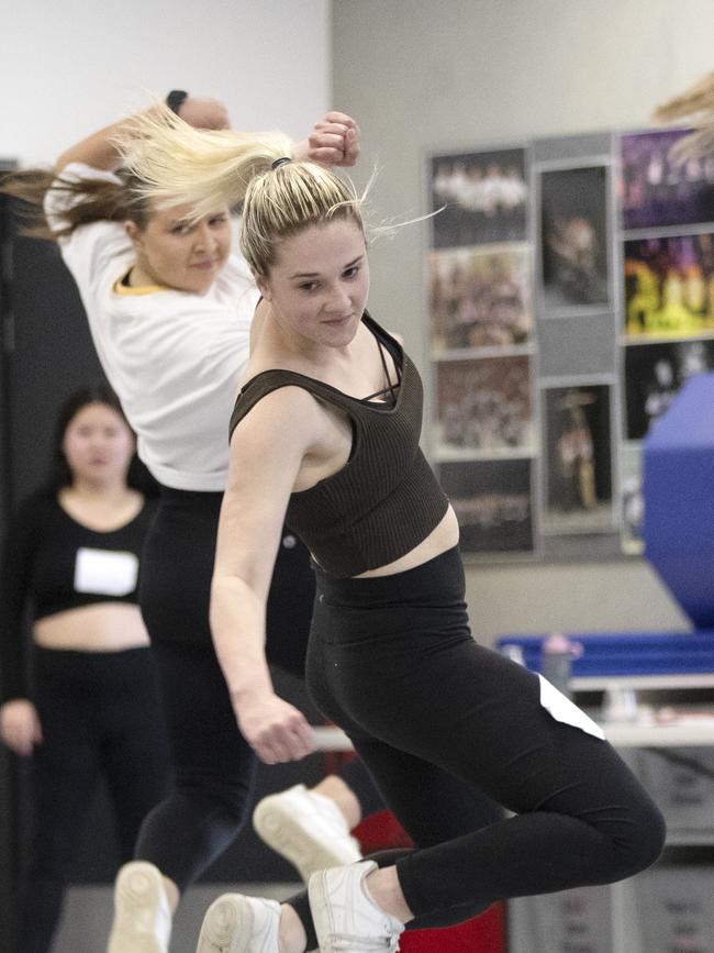 Laura Jackman at the Tas Gas Jump Squad tryouts at Hobart. Picture: Chris Kidd