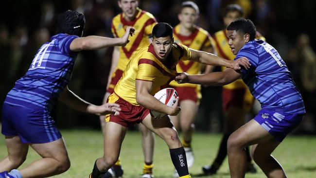 Holy Cross College were brave in defeat against Fairfield Patrician Brothers. Picture: Jonathan Ng