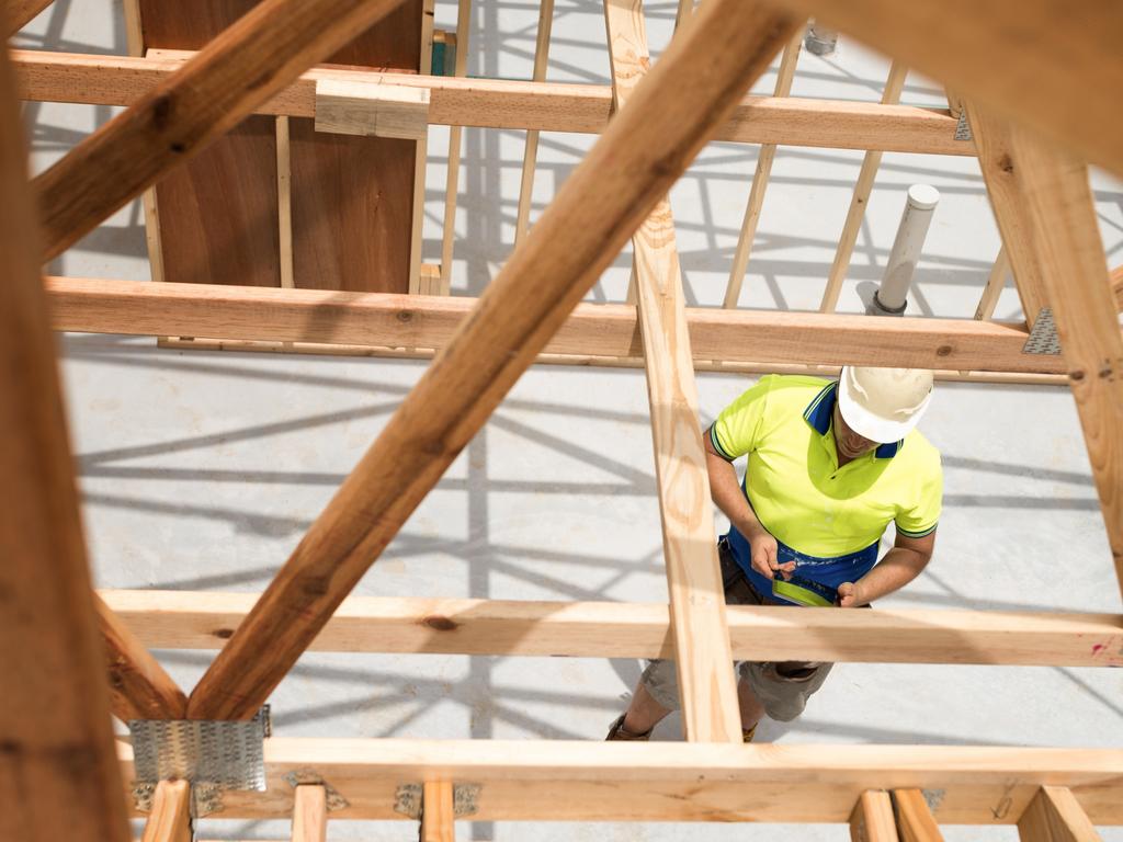 Building approvals near record