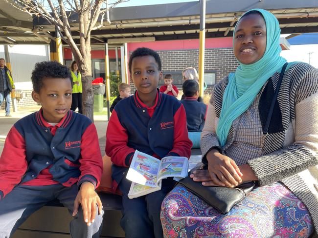 Albanvale Primary School: (Left to right) Hamza and Bilal read 
