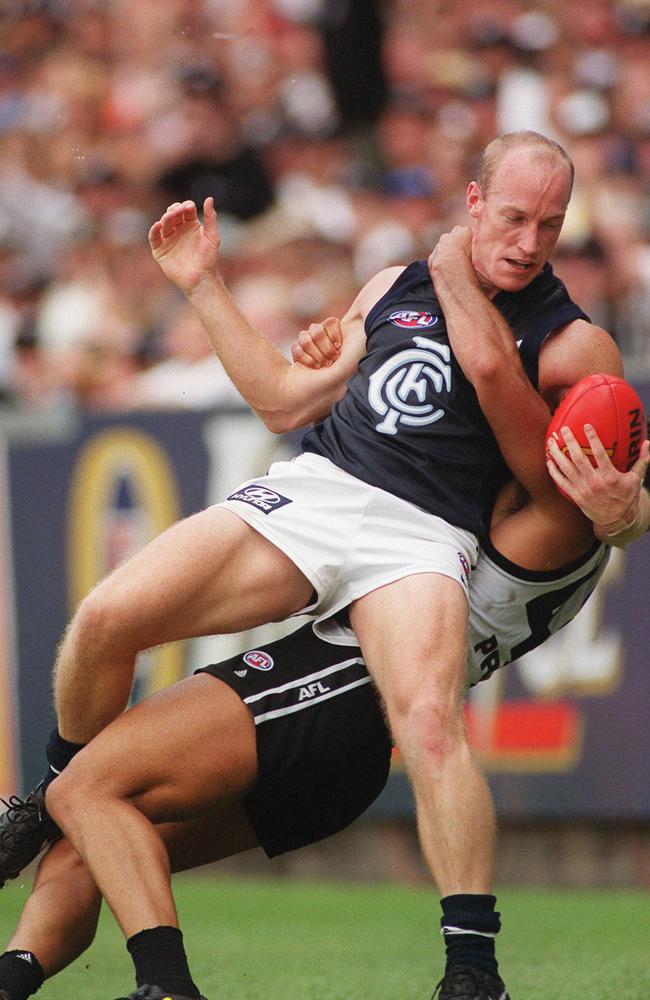 Former Carlton star Andrew McKay during a match against Collingwood in 2000.