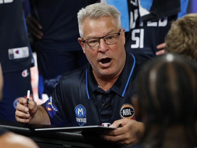 Dean Vickerman will become one of just four NBL coaches to win four or more titles — if United can topple Illawarra. Picture: Getty Images