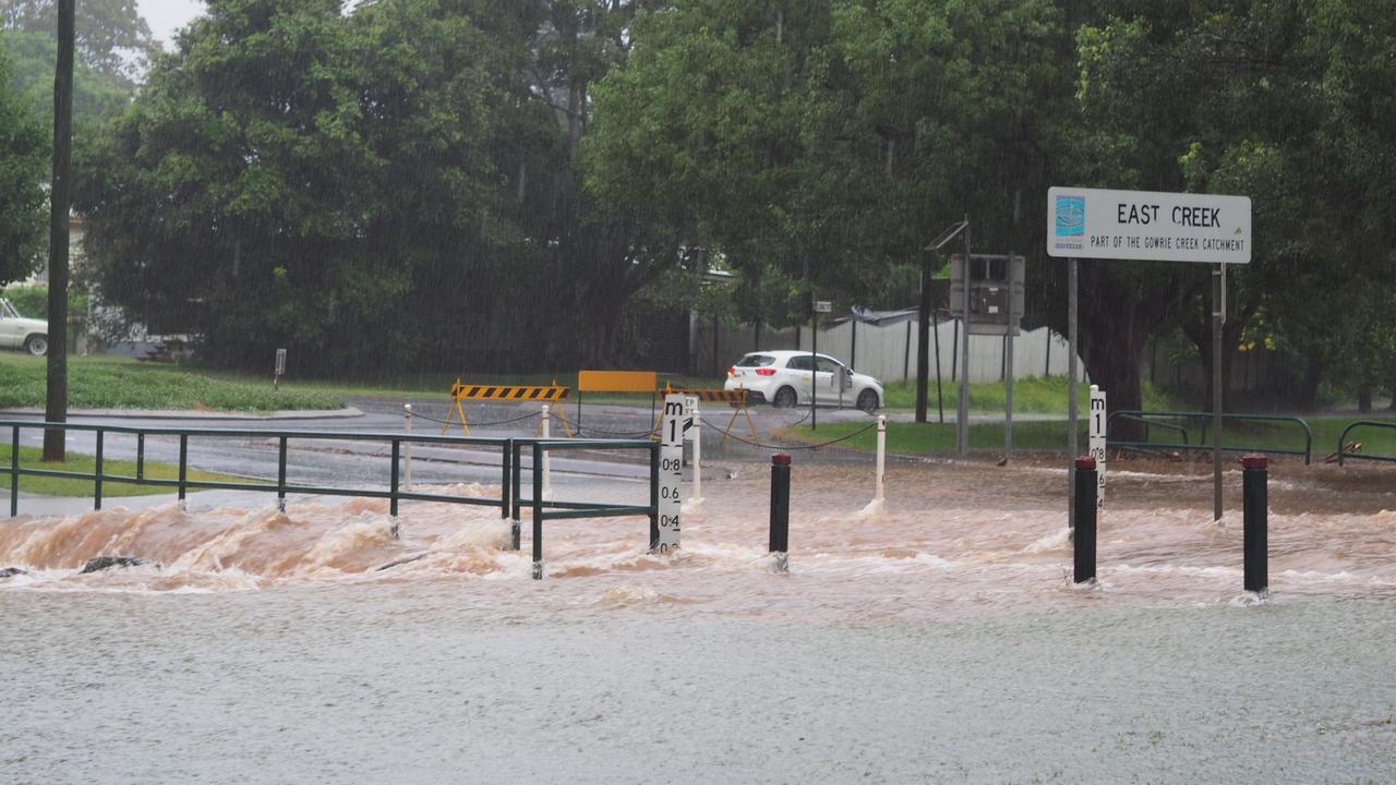 Flooding at Lake Annand at the Long Street roundabout, February 25 2022.