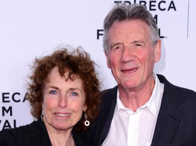 Michael Palin with his wife Helen in 2015. Picture: Getty Images