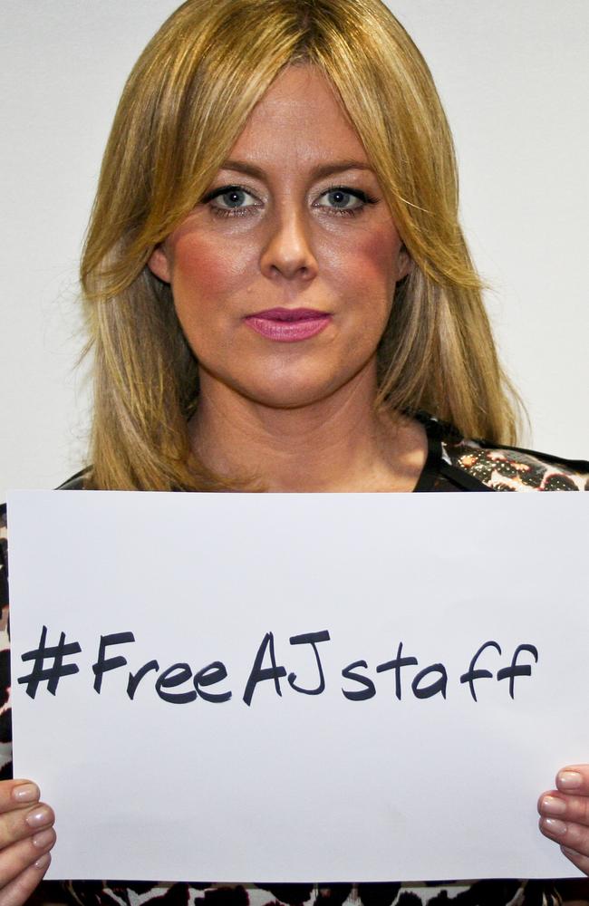 Campaigning for the freedom of jailed journalist Peter Greste.