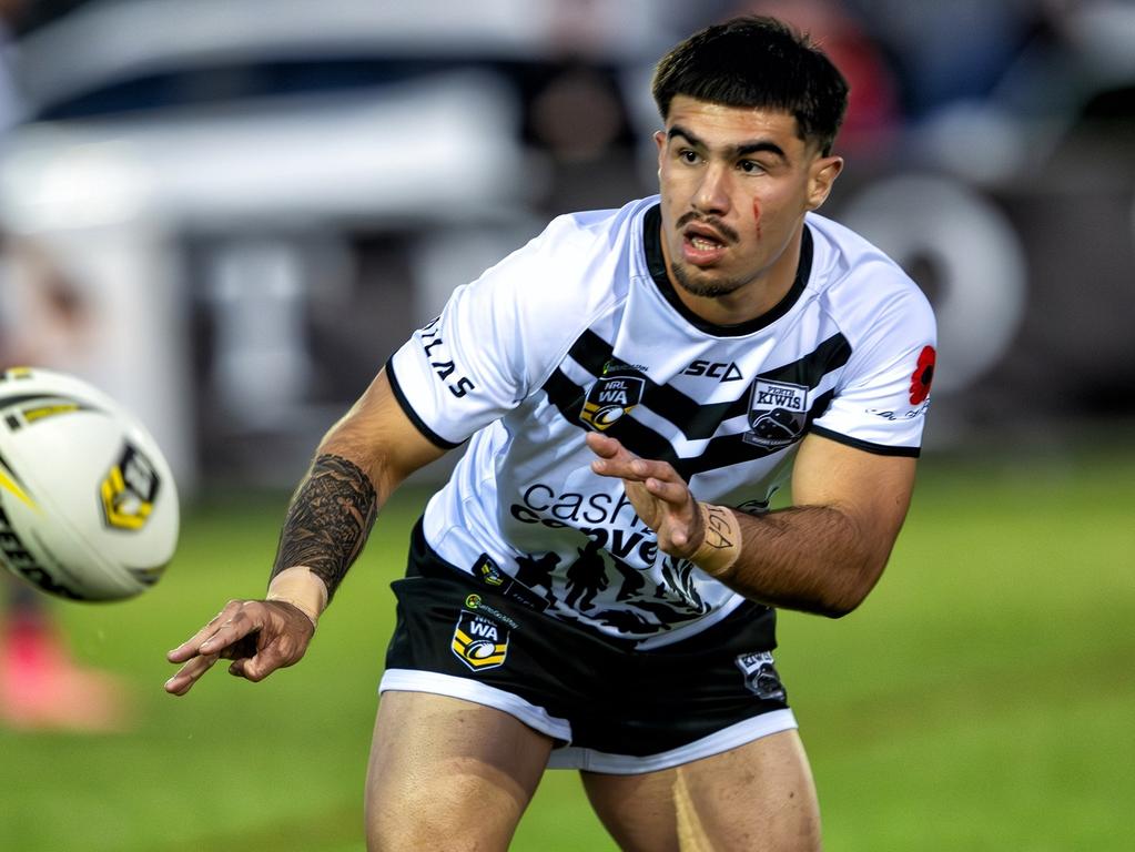 WA young gun Kobi Aiesi in action for the Perth Kiwis. Picture: NRL WA