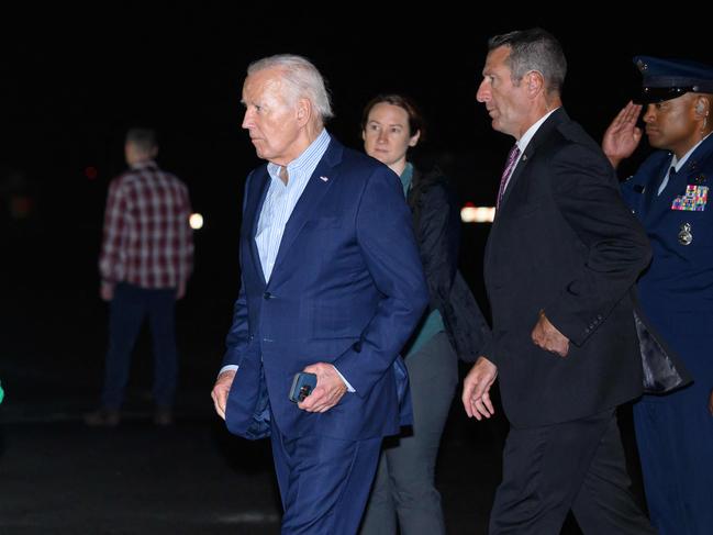 US President Joe Biden is spending time with family at Camp David. Picture: AFP