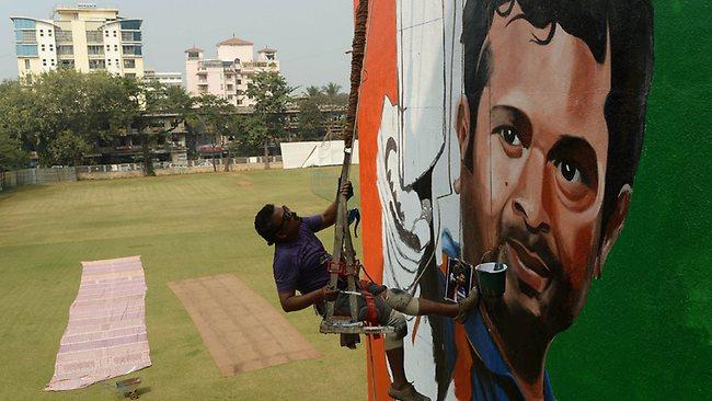 Sachin Tendulkar mural