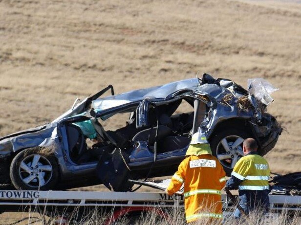 Picture of the vehicle following the Euston crash. Picture: Supplied