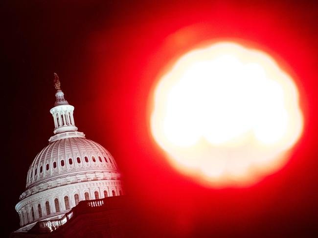 WASHINGTON, DC - FEBRUARY 28: U.S. Capitol is seen on February 28, 2024 in Washington, DC. Lawmakers continue work on the approaching government shutdown.   Nathan Howard/Getty Images/AFP (Photo by Nathan Howard / GETTY IMAGES NORTH AMERICA / Getty Images via AFP)