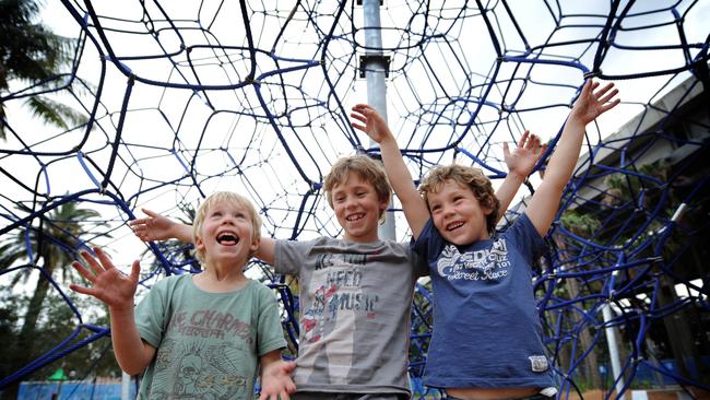 The recently revamped Darling Quarter precinct provides ample fun for kids and adults alike. Picture: Dan Himbrechts