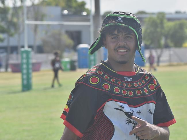 Warba Wangarunya Rugby League Carnival, under-17 boys, DCYSI Barbarians versus Team Indigenous, Saleyards Park, Rockhampton, January 19, 2024.