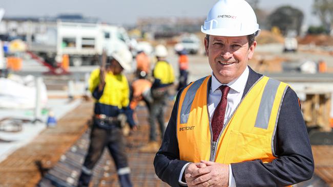 Premier Mark McGowan will pour billions into projects around Western Australia. Picture: Colin Murty