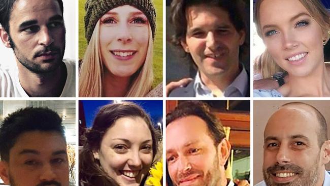 The eight victims killed in the June 3, 2017, terror attack on London Bridge and Borough market. Picture: AFP