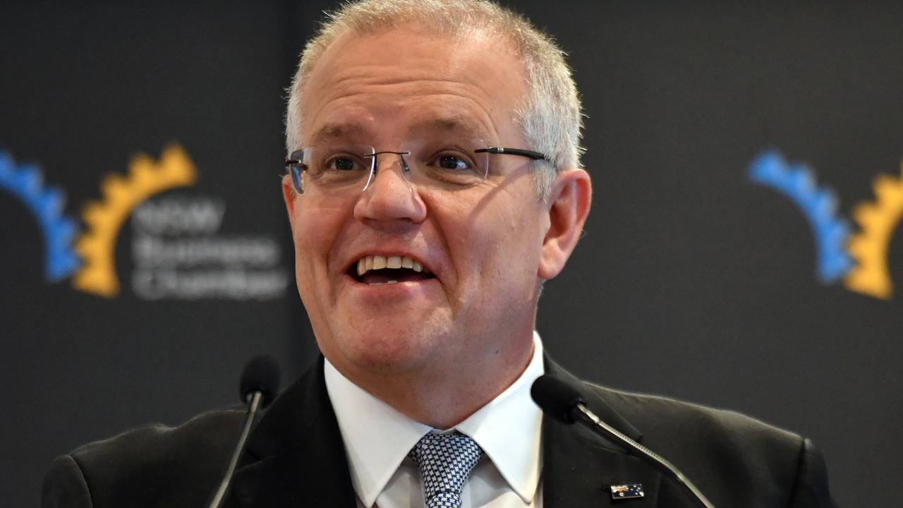 There’s a reasonable chance Prime Minister Scott Morrison will pull a Steven Bradbury and win on May 18. Picture: Mick Tsikas/AAP