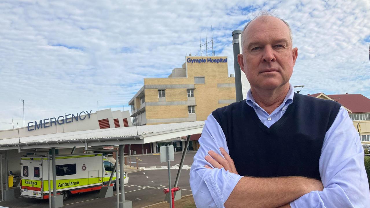 Tony Perret MP standing out the front of the Gympie Hospital