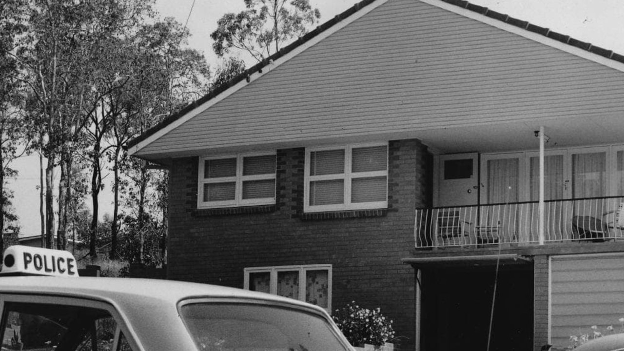 Police at the Colberts' house in the 1960s. Picture: Supplied